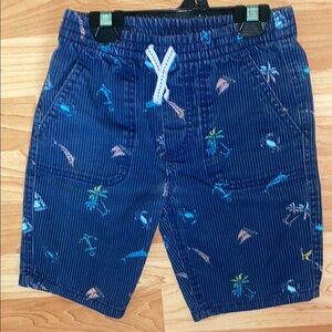 Nautica Blue Tropical Print Shorts